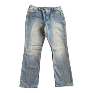 Women's Bandalino Barely Bootcut Chelsea Jeans Size 14 Blue Denim